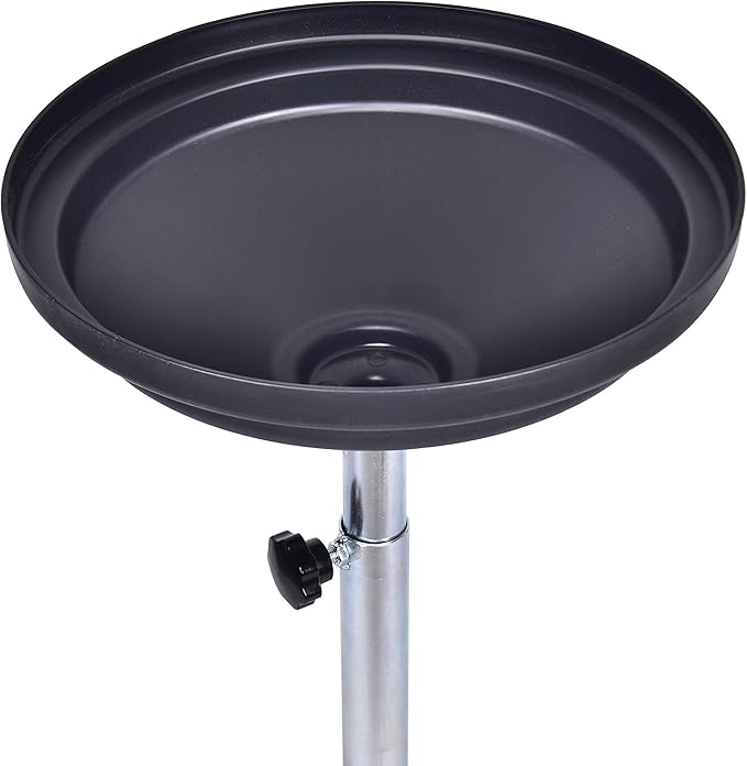 AO5 5 Gallon Portable Oil Lift Drain, Steel Oil Drain, Adjustable Height Waster Oil drain for Changing car and Truck Motor Oil, Red