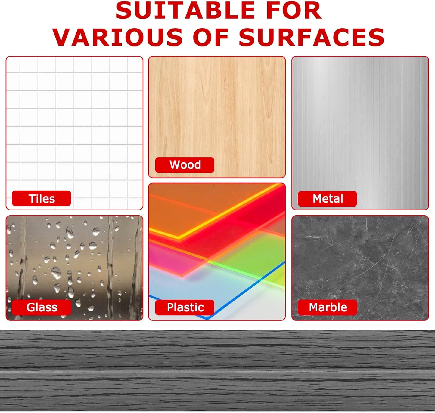 Flexible Wall Corner Protector Moulding Trim Peel and Stick Wall Corner Guards Edge Protector Self Adhesive Molding Trim Strip for Edge Ceiling (Deep Gray Wood Grain, 2.4 in x 20 Ft)