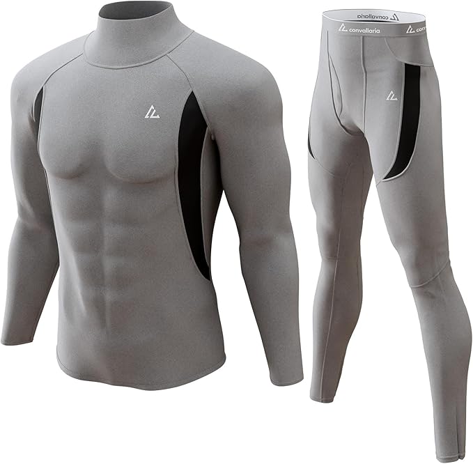 CL convallaria Thermal Underwear Long Johns Set Mens Winter Gift Hunting Gear Sport Base Layer Bottom Top