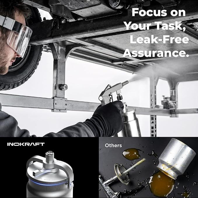 InoKraft Undercoating Spray Gun, for Truck Bed Liner Coating, Rubberized Undercoat, Rust Proofing (Basic Model)