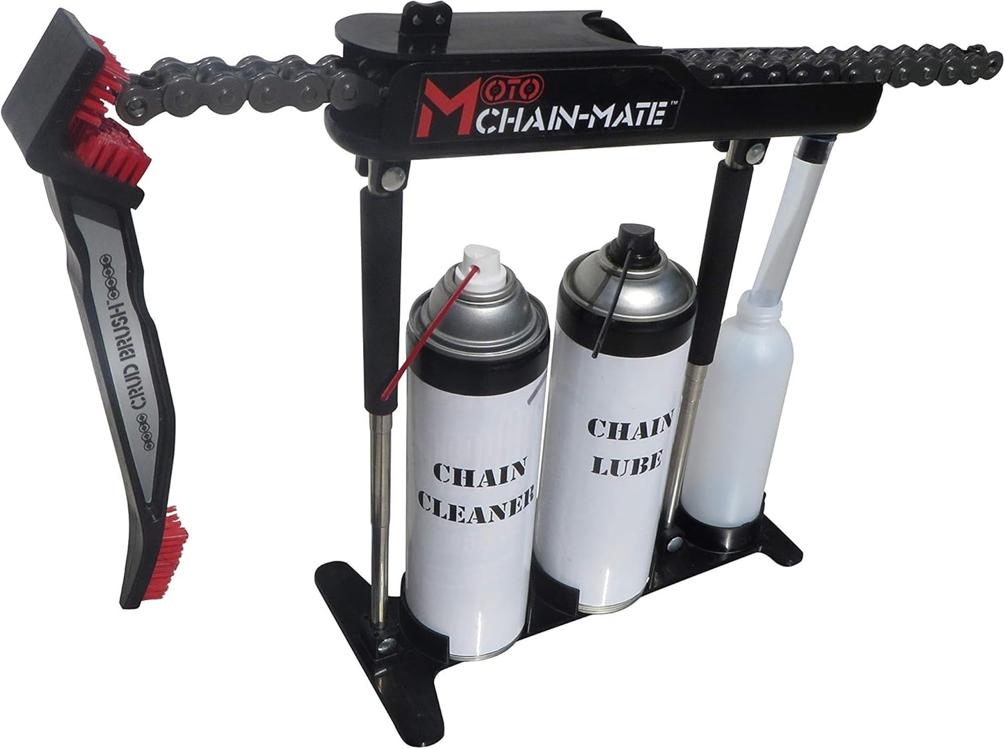 Moto Chain-Mate - The Ultimate Motorcycle Chain Cleaning and Lubrication Kit !