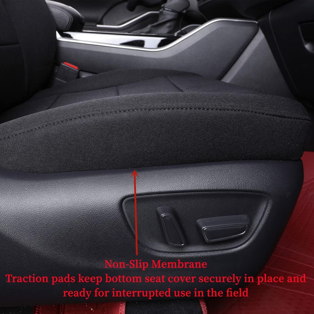 coverdream Custom Seat Covers Compatible with Select Toyota Camry SE,SE Sport,XSE 2012 2013 2014 2015 2016 2017 Models (Black,Full Set)