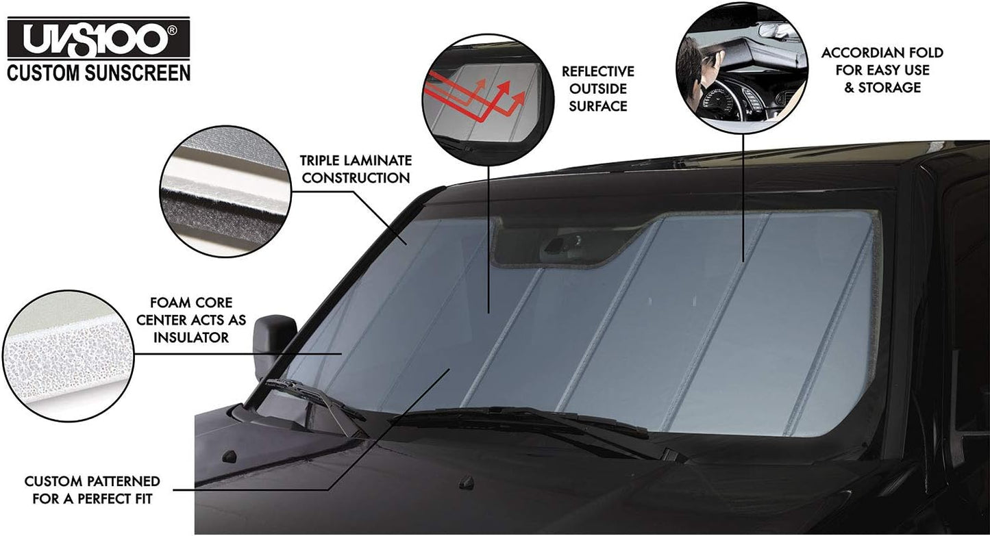 Covercraft UVS100 Custom Sunscreen | Fits 2016-2022 Lexus RX | Blue Metallic