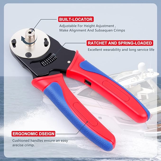 Newdeli 504PCS Deutsch Connector Kit with Crimper 2 3 4 6 8 12 Pin DT Connectors with Deutsch Crimp Tool 14-20AWG Pin Removal Tool Size 16 Solid Contacts Automotive Electrical Wire Connectors