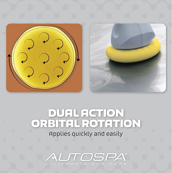 AutoSpa 94000AS Random Orbital 6" 120V Automotive Polisher with 2 Bonus Bonnets