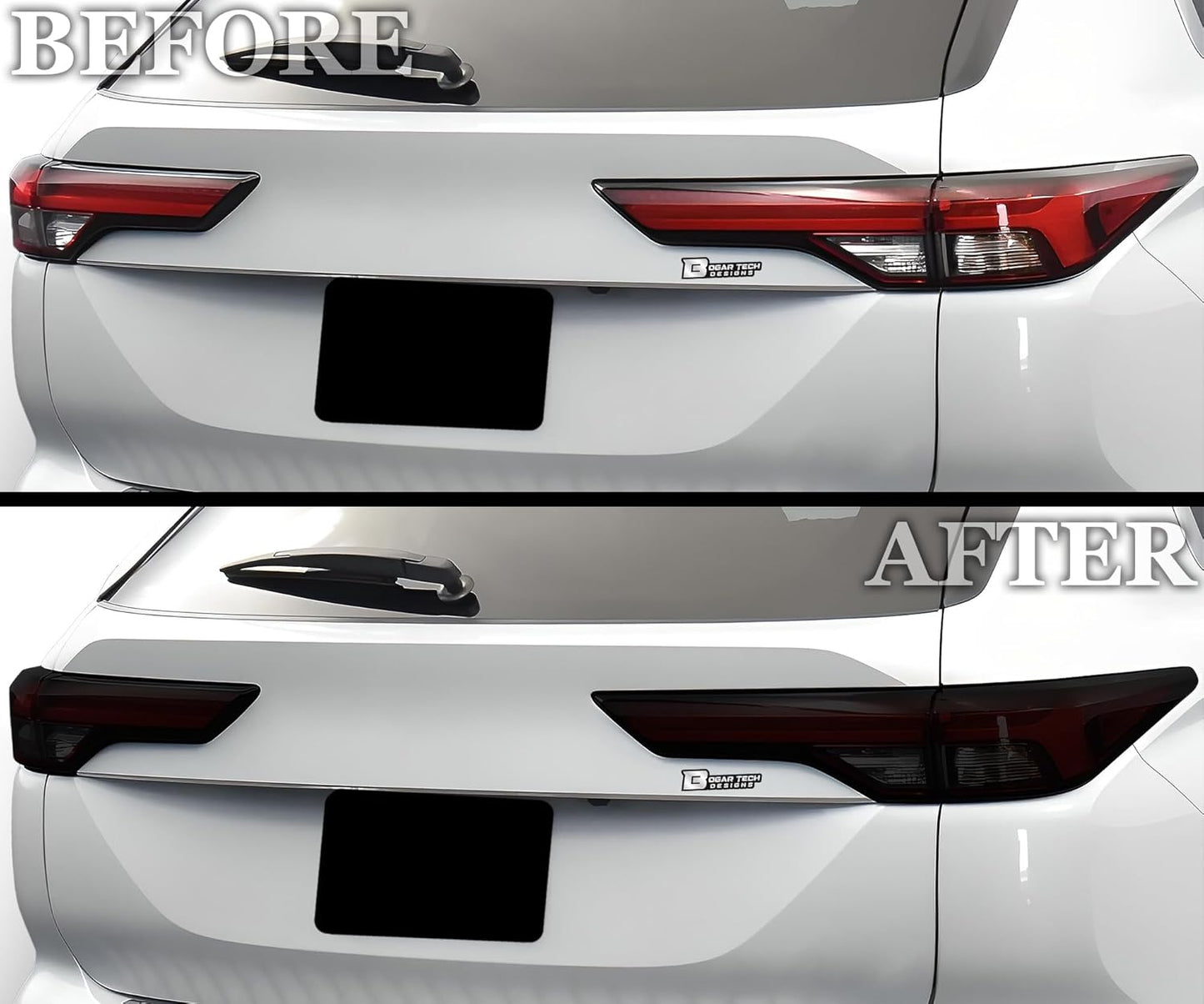 BOGAR TECH DESIGNS Full Headlight Taillight Tint Kit Compatible with Mitsubishi Outlander 2022-2025, Dark Smoke