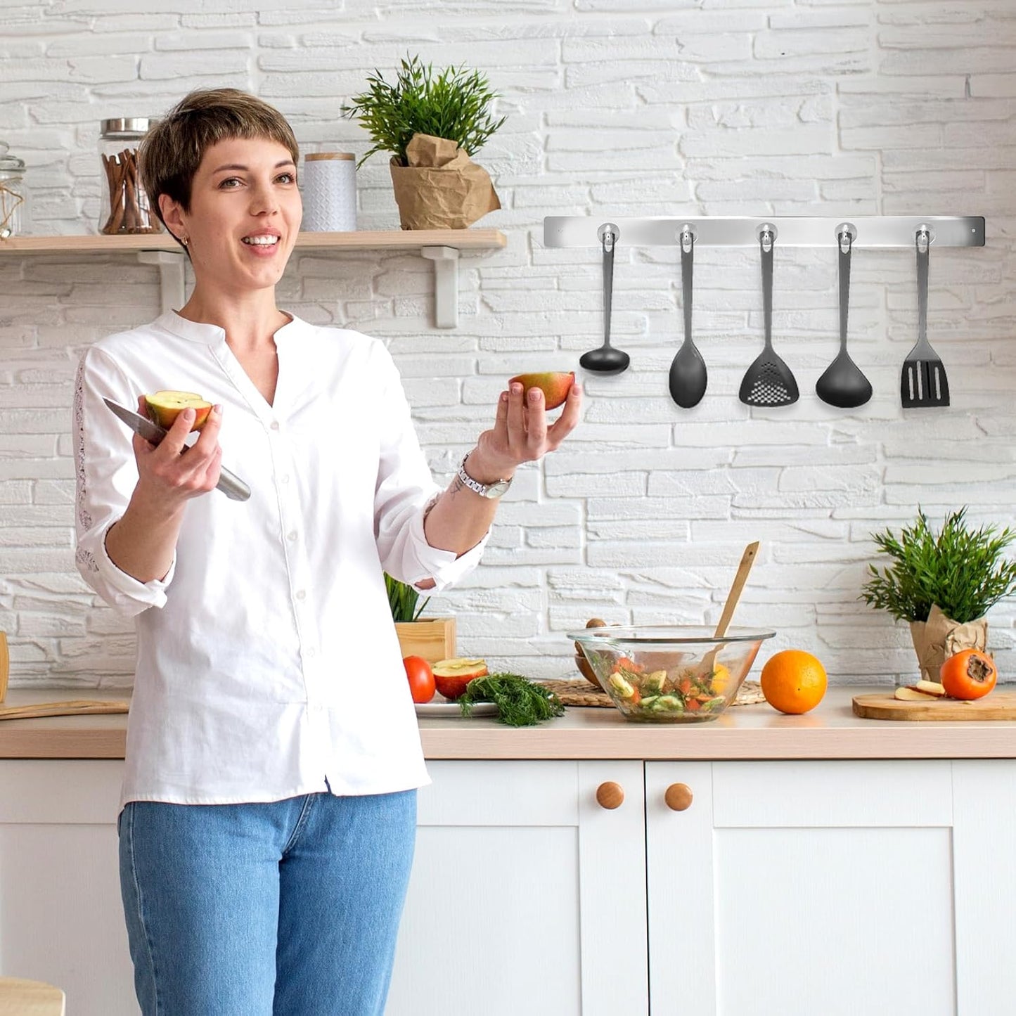 Neosmuk Magnetic Hooks, Cruise Ship Essentials, 30lb+ Heavy Duty Magnetic Hooks for Cruise Cabins, Refrigerator, Grill, Hanging, and Travel | Extra Strong Must-Haves Magnet Hook,Silver,Pack of 10