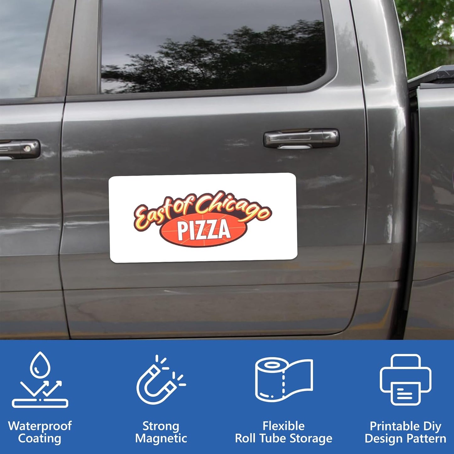 Custom Car Magnet Signs for Businesses (12"x24" Rectangle) 2 pk - Personalized Car Magnets for Advertising and Vehicle Promotion - Advertising Magnets for Cars Door - Professionally Printed