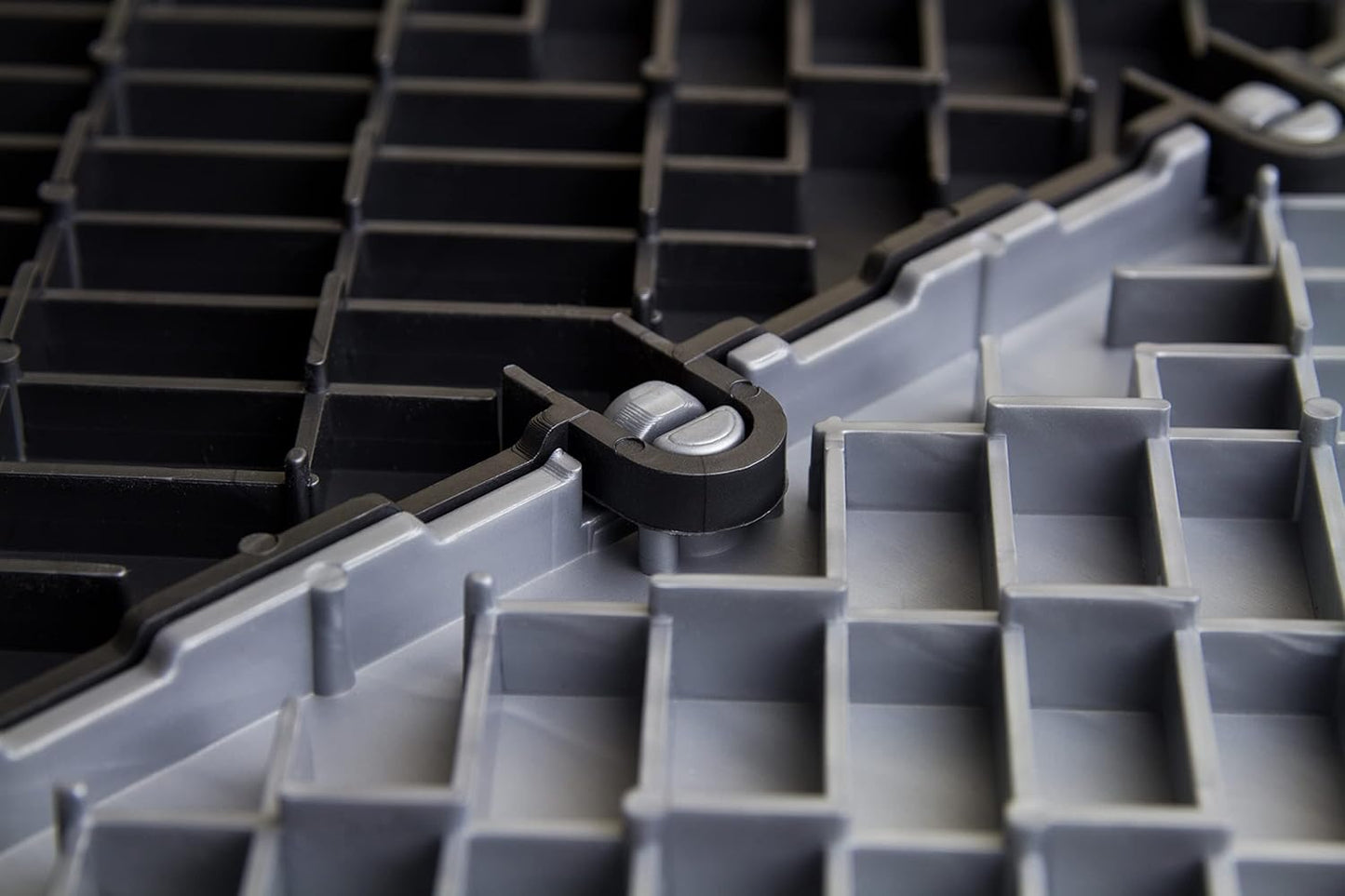 Big Floors GarageTrac Diamond, Interlocking Non-Slip Garage Flooring Tile, Durable, Modular, Heavy-Duty Copolymer, Easy Install (Black, 12 Pack of 12 x 12" Tiles)