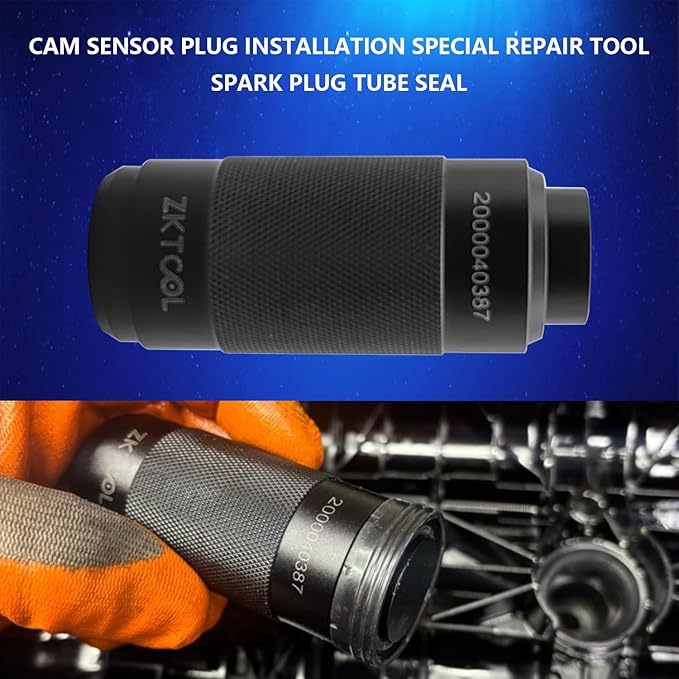 ZKTOOL Cam Sensor Plug Installation Special Repair Tool Suitable for Chrysler Fiat VW Audi Jeep, Pentastar 3.6 L Engine, Spark Plug Tube Seal, OEM: 2000040387/10256