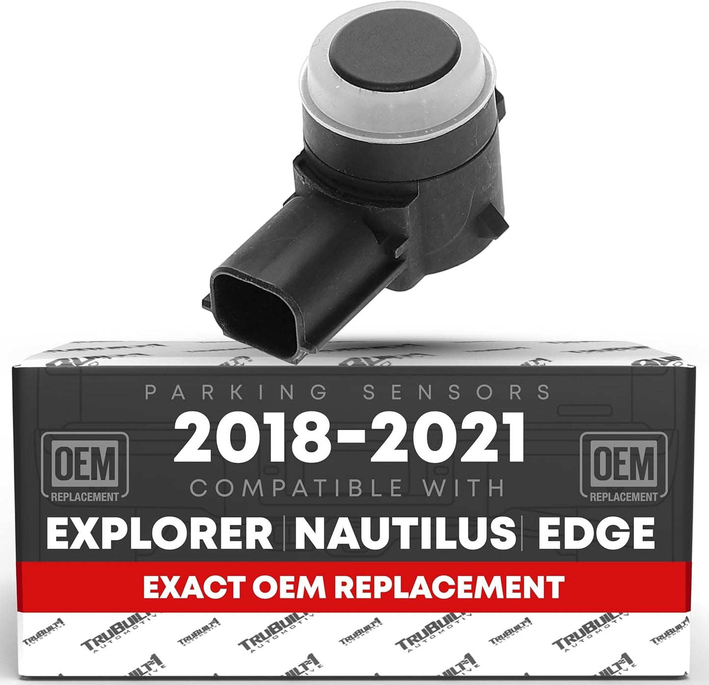 T1A Car Parking Sensors - Compatible with 2018-2019 Ford Edge, 19-21 Ford Explorer; 20-21 Lincoln Nautilus - Front/Rear Backup Reverse Parking Assist Kit - OEM HU5Z15K859AAT