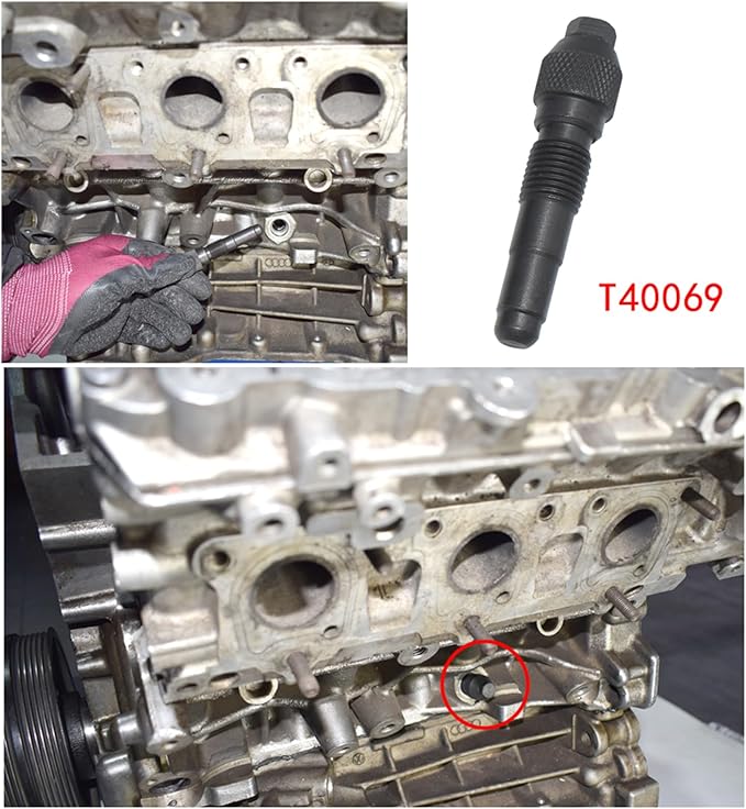 Engine Camshaft Locking Timing Tool Kit, Compatible with VW Audi 2.0 2.4 2.5 2.8 3.0T 3.2 4.2 5.0 5.2, Touareg Q7 Porsche 3.0T, A4 A6 A6L A8 Q5 Q7 R8, Replace OEM T40133 T40070 T40058 T10172