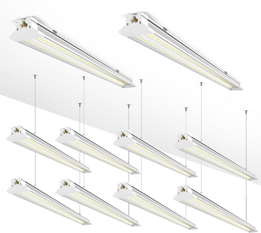 Super Bright New Upgrade Hanging | Surface Mount 8' 120w 5000k 20000lm 8ft Led Shop Light, Linkable Ceiling Lighting Garage Lights | Led Shop Lights 8ft for Garage Workshop Shop Warehouse