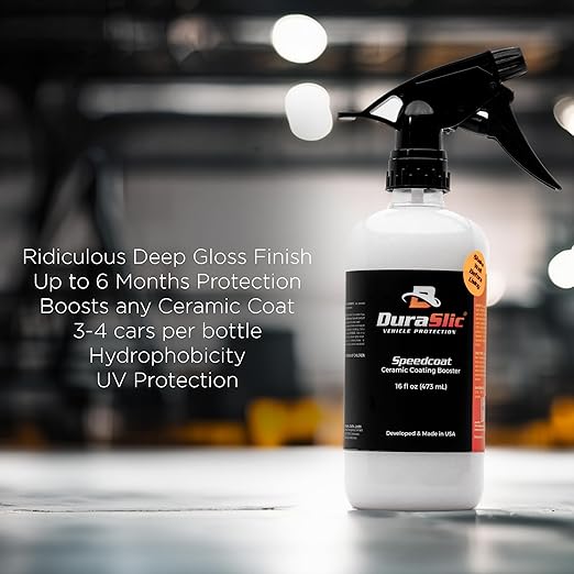 SpeedCoat Ceramic Coating Spray 16oz – Ridiculous High-Gloss Shine, Hydrophobic Protection, Fast & Easy Car Coating, Boosts Any Ceramic Coating, Made in USA