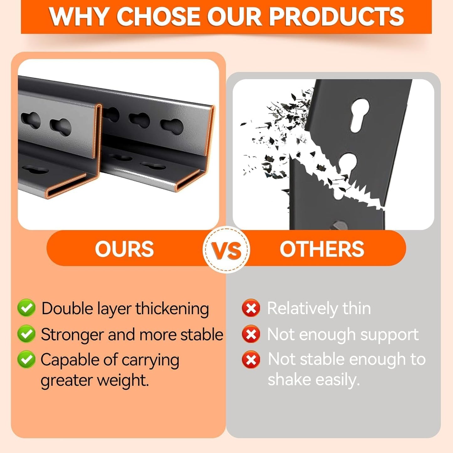 Adjustable 6-Tier Garage Shelving, Heavy Duty Steel Storage Rack, High Load Capacity, Ideal for Garage, Warehouse, or Home Organization (6-Tier 78" H x 45" W x 18" D)