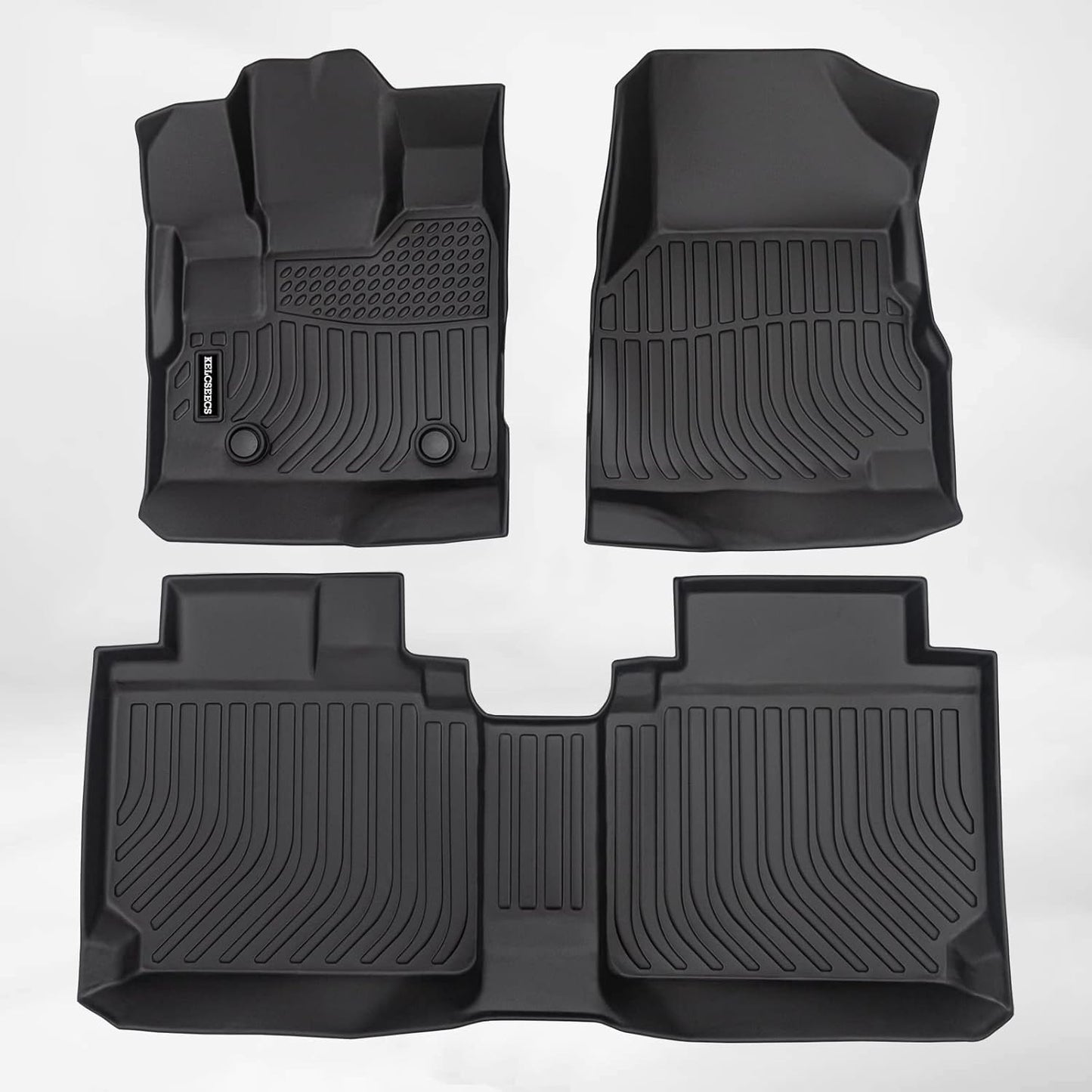 KELCSEECS Floor Mats Custom for 2012 2013 2014 2015 2016 2017 Chevy Equinox & GMC Terrain/Terrain Denali All Weather Guard Floor Liners 1st& 2nd Row Chevrolet Accessories Black