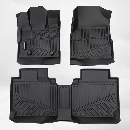 KELCSEECS Floor Mats Custom for 2012 2013 2014 2015 2016 2017 Chevy Equinox & GMC Terrain/Terrain Denali All Weather Guard Floor Liners 1st& 2nd Row Chevrolet Accessories Black