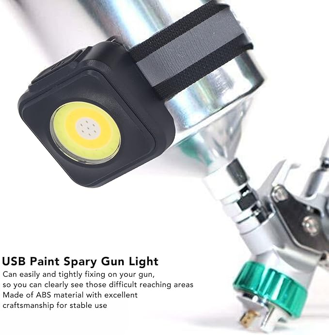 Automotive Paint Gun Light USB Rechargeable LED for Car Detailing and Spraying