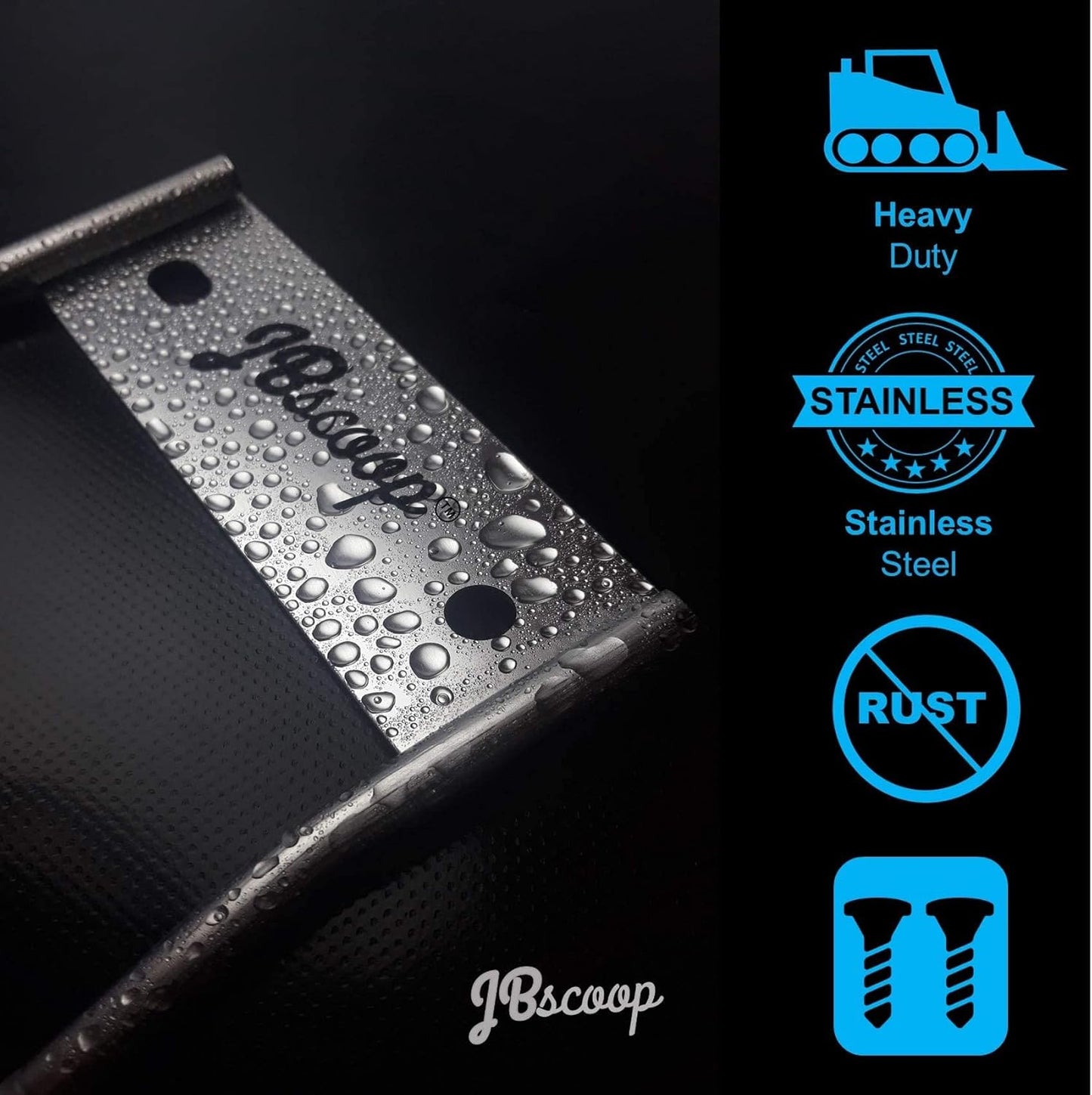 JBscoop Garden Hose Holder Stainless Steel Small Wall Mount Garden Hose Hook, Ideal for Water, Air, Hydraulic Hose, Ropes, Extension Cords Heavy Duty & Rust Proof, Size:6.3x7x6.3 Set of 1