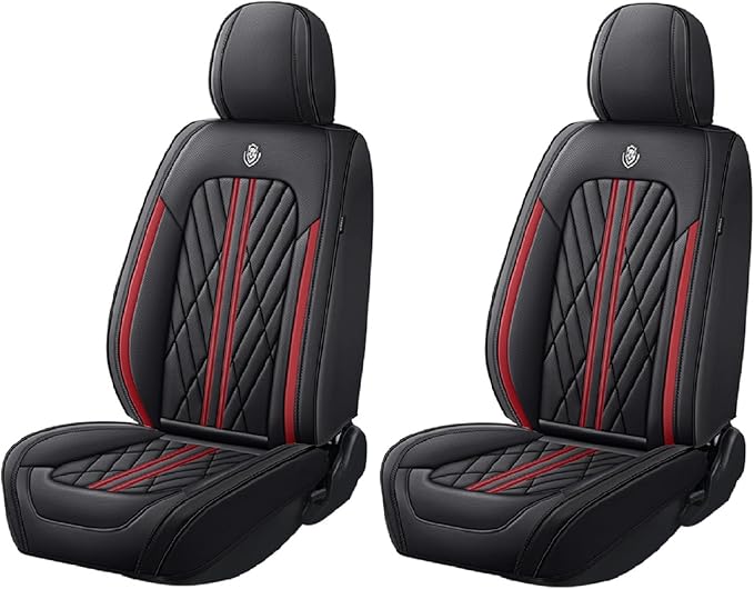 Universal Fit Waterproof Breathable Nappa Leather Automotive Vehicle Car Seat Covers Set Cushion Protector for Sedan SUV