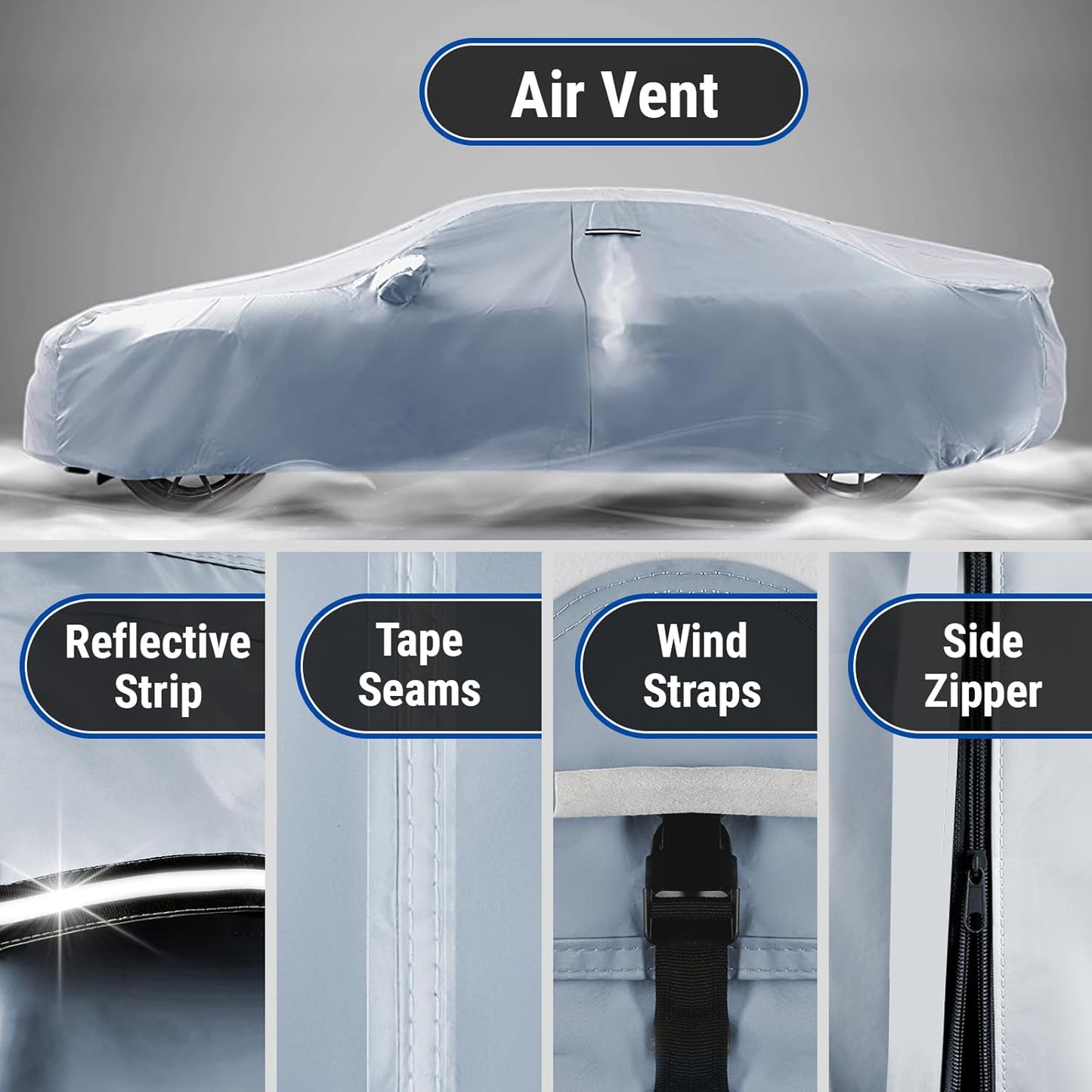 iCarCover Premium Car Cover for 1998-2002 Pontiac Trans AM Heavy Duty Waterproof All-Weather Automobiles Custom Fit Indoor Outdoor UV Snow Protection Covers with Straps and Bag