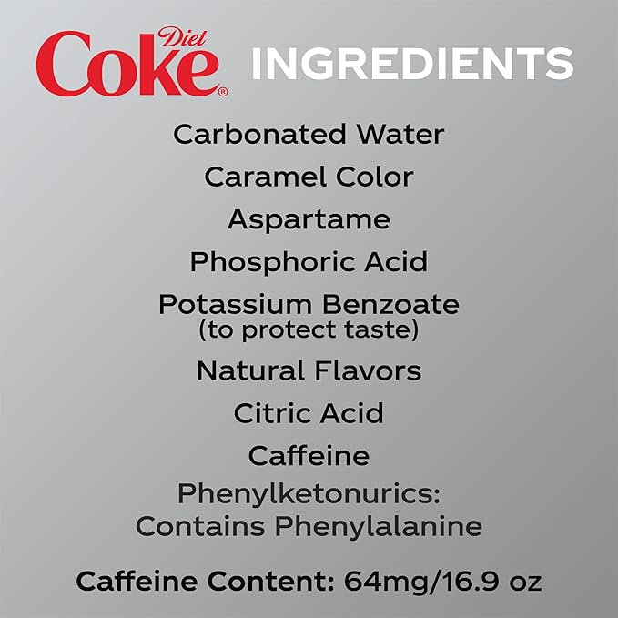 Diet Coke Diet Soda, 16.9 fl oz Bottles, 6 Pack - Cola Soft Drinks