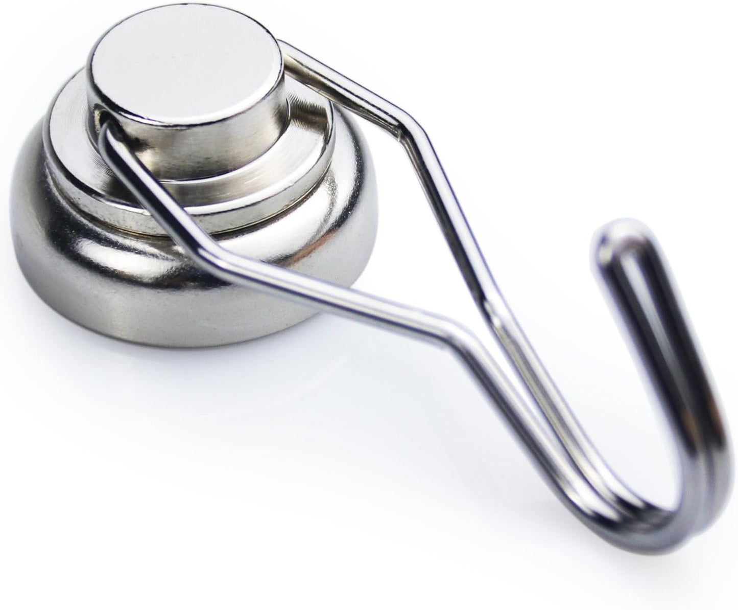 DIYMAG Swivel Swing Magnetic Hooks,Strong Heavy Duty Neodymium Magnet Hooks - Great for Your Refrigerator and Other Magnetic Surfaces - Pack of 6