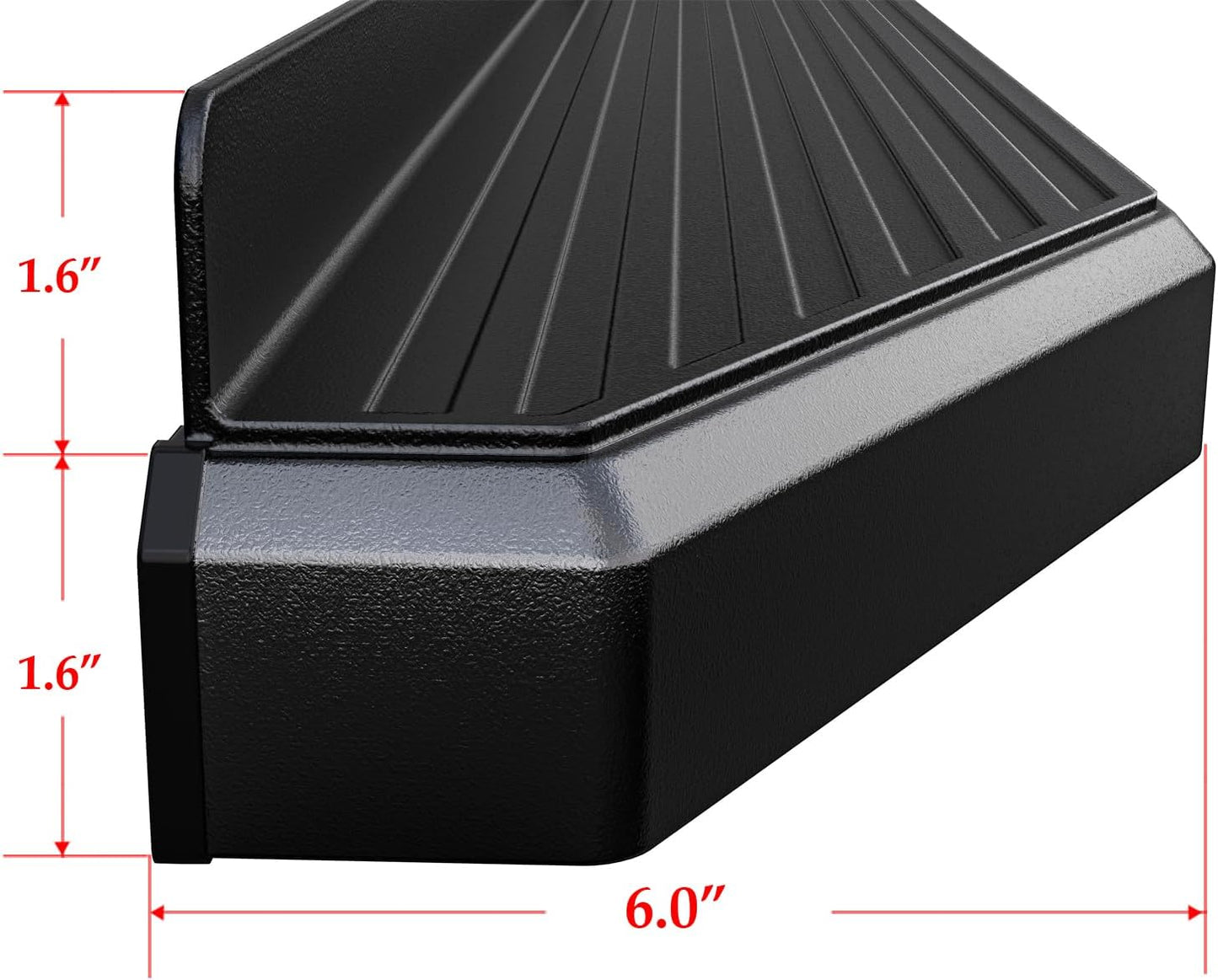 APS Black Stainless Steel Running Boards Style Compatible with Chevy Colorado GMC Canyon 2015-2025 Crew Cab (Side Steps Side Bars) 6in Wide