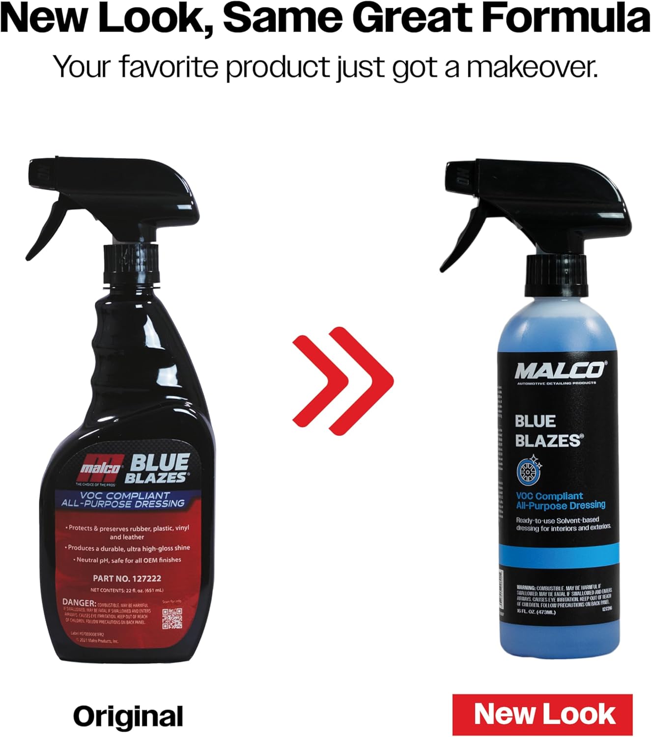 Malco Blue Blazes VOC Compliant All-In-One Car Conditioner – Protects & Preserves Leather, Rubber, Plastic, & Vinyl Surfaces/Produces a Durable, High-Gloss Shine/Pleasant Fragrance/16 Oz. (127216)