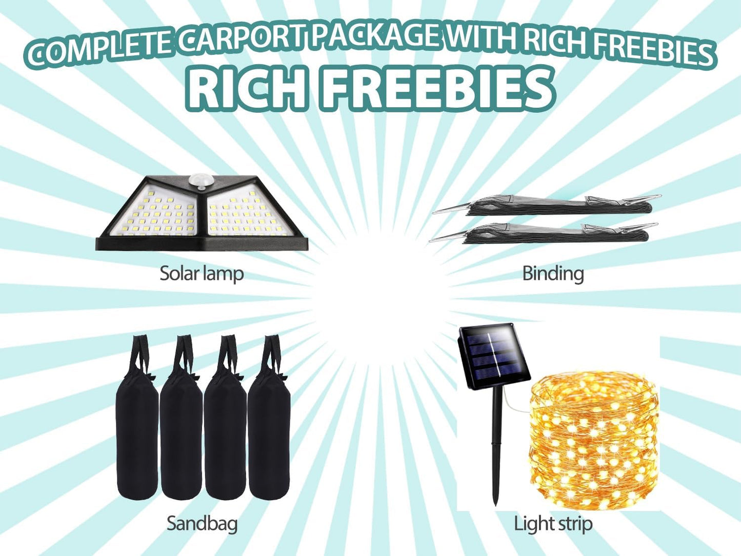 Carports 12X20 Heavy Duty，Car Ports with 180G Removable Side Walls, Carport Canopy, Portable Car Port Garage, Car Shelter All Weather,Gray