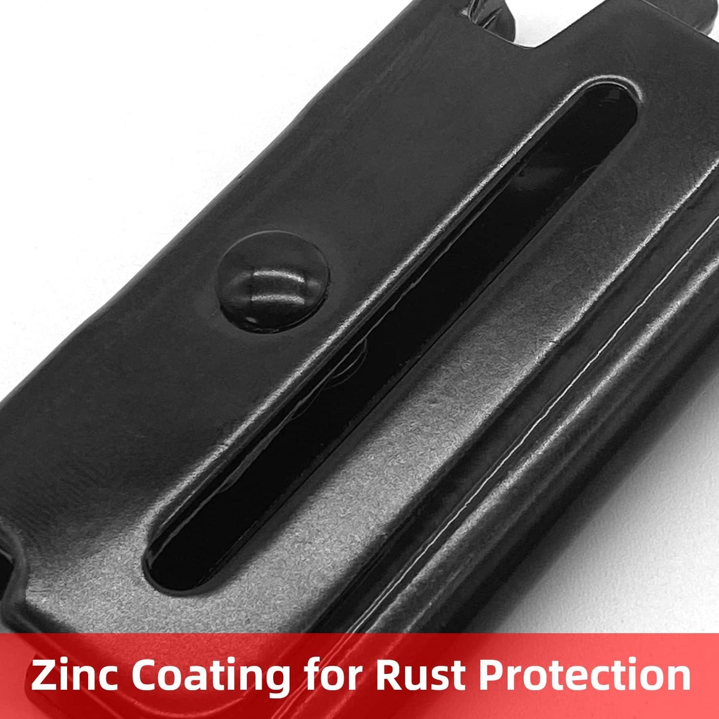 12PCS E Track J Hooks Heavy Duty E Track X Track Steel Hanger, Spring Fitting E Track Accessories for Enclosed Trailer, Cargo Van,Semi-Trucks Trailer,Black