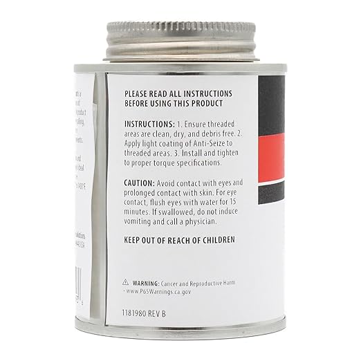 AGS Automotive Solutions Brush Top Can Thread-Magic Anti-Seize Lubricant for Bolts and Screws, 8 Ounces