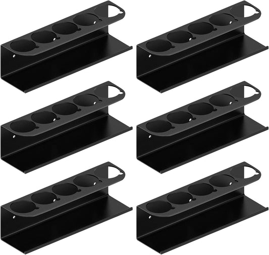 Touri 6 Pack Spray Can Holder for Garage and Workspace, Wall-Mounted Steel Aerosol Can Holder (30 Cans)