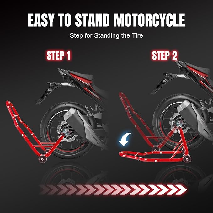 Motorcycle Stand Rear Combo Wheel Lift Stands, 500Lbs Capacity,Swingarm Spool Paddock Stands for Sport Bike,Fit for Yamaha, for Honda, Suitable for Kawasaki
