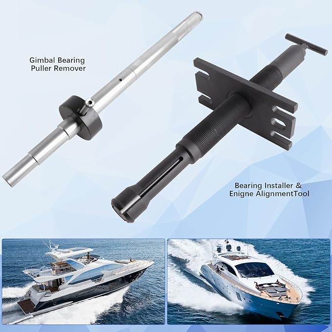 Mercruiser Alignment Tool & Gimbal Bearing Puller Set - Engine Alignment for Alpha, Alpha 1, MR, Bravo, OMC, and Volvo