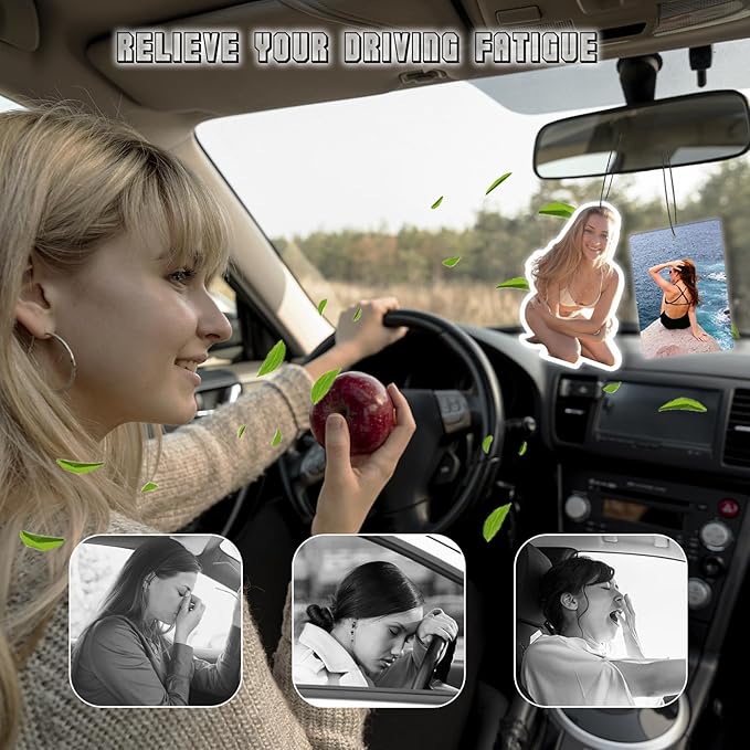 Custom Air Freshener for Car - Personalized car Air Freshener, Double Sided Print Photo/Logo With Scents Freshener, Smell Fresheners With Picture for Wardrobe, Bathroom, Car Hanging Decorate
