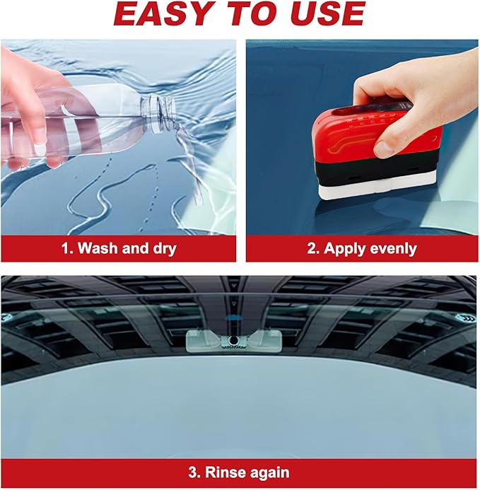 Automotive Oil Film Cleaning Brush,Glass Cleaning Board for Windshield,Car Windshield Cleaner,Glasss Oil Film Remover,Universal Glass Cleanings Wipe Board,2.0 Car Oils Films Cleanings Brush (2PCS Set)