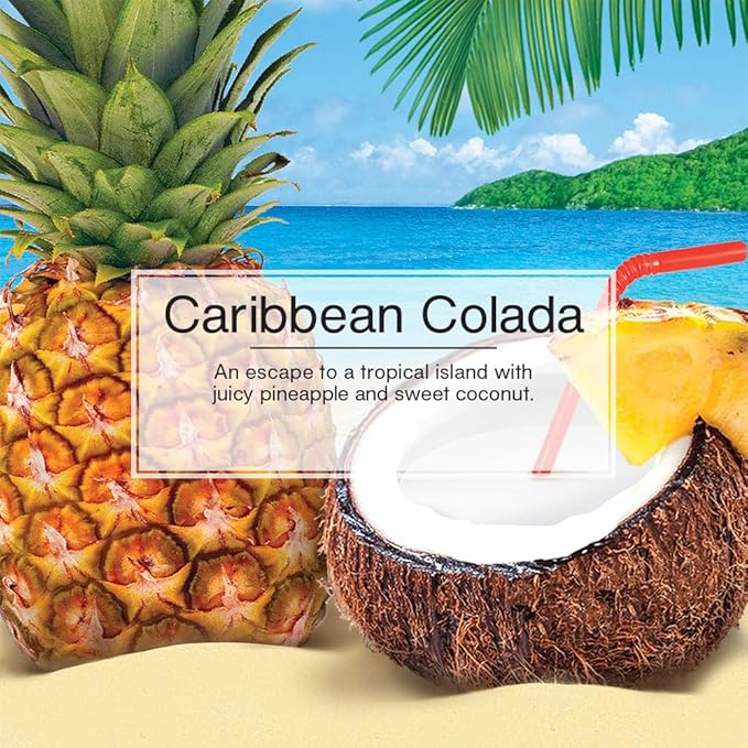 LITTLE TREES Car Air Freshener | Hanging Tree Provides Long Lasting Scent for Auto and Home | Caribbean Colada, 24 Air Fresheners