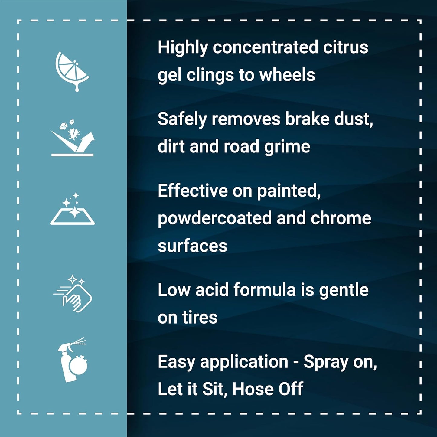 Platinum Wheel Sauce, All Surface Citrus Gel Wheel Cleaner for Cars, Trucks, SUVs, 24oz.