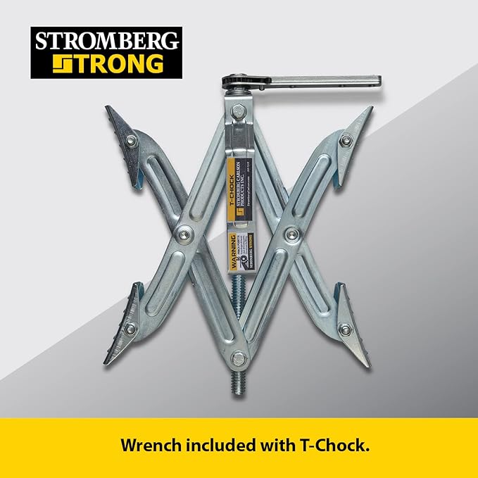 Stromberg Carlson JBP-T217.W Wrench for T-Chock - Replacement Wheel Chock Wrench for RV Stabilizers Heavy Duty T-Chock Tool for Tire Stabilization and Adjustment - Compatible with Stromberg RV Chocks
