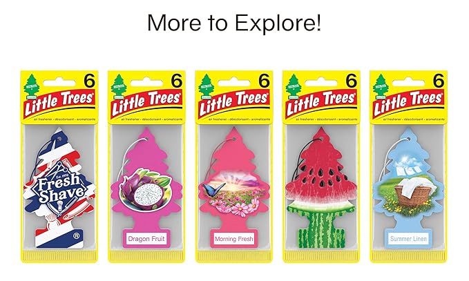 LITTLE TREES Car Air Freshener | Hanging Tree Provides Long Lasting Scent for Auto and Home | Sliced, 24 Air Fresheners (Pack of 36)