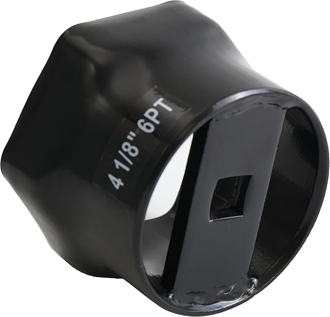 4-1/8 Inch, 6-Point Truck Axle Wheel Bearing Socket, for Axle Nut Socket Set (4-1/8 Inch 6 Point)