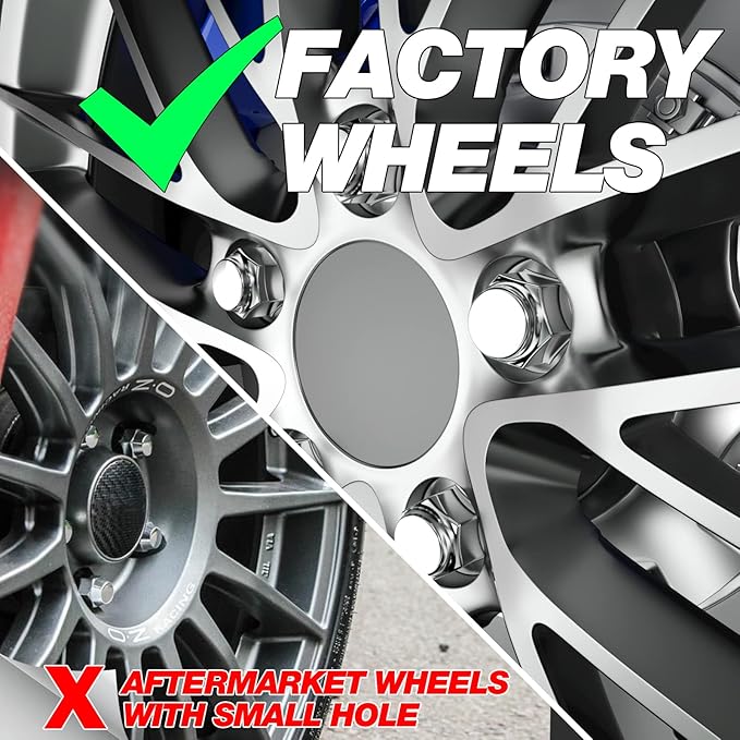 14x1.5 Lug Nuts For Ford F150 2015-2024,Solid One Piece Design Fits F-ord Expedition F-150 Lincoln Navigator on FORD OEM Aluminum Wheels,OE Replacement For ACPZ-1012-B Through-Hardened Steel NOT Swell