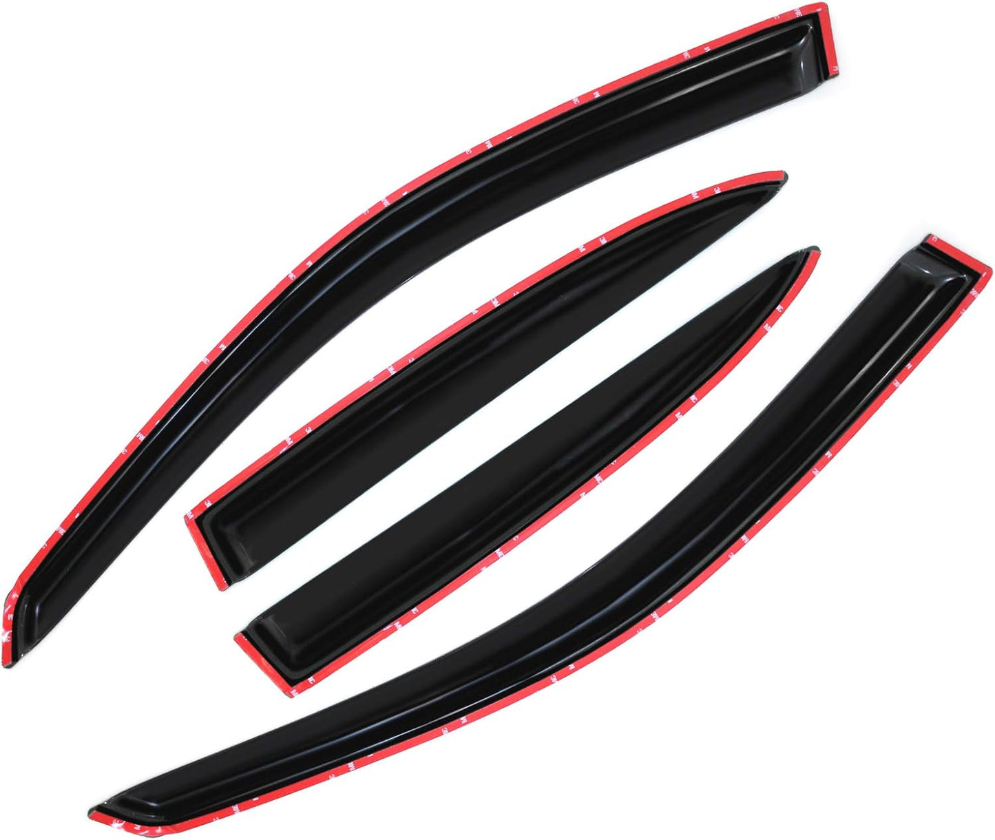 Smoke Sun/Rain Guards Wind Deflector Compatible with 2001-2005 Honda Civic Sedan Window Visors 4pcs 94213