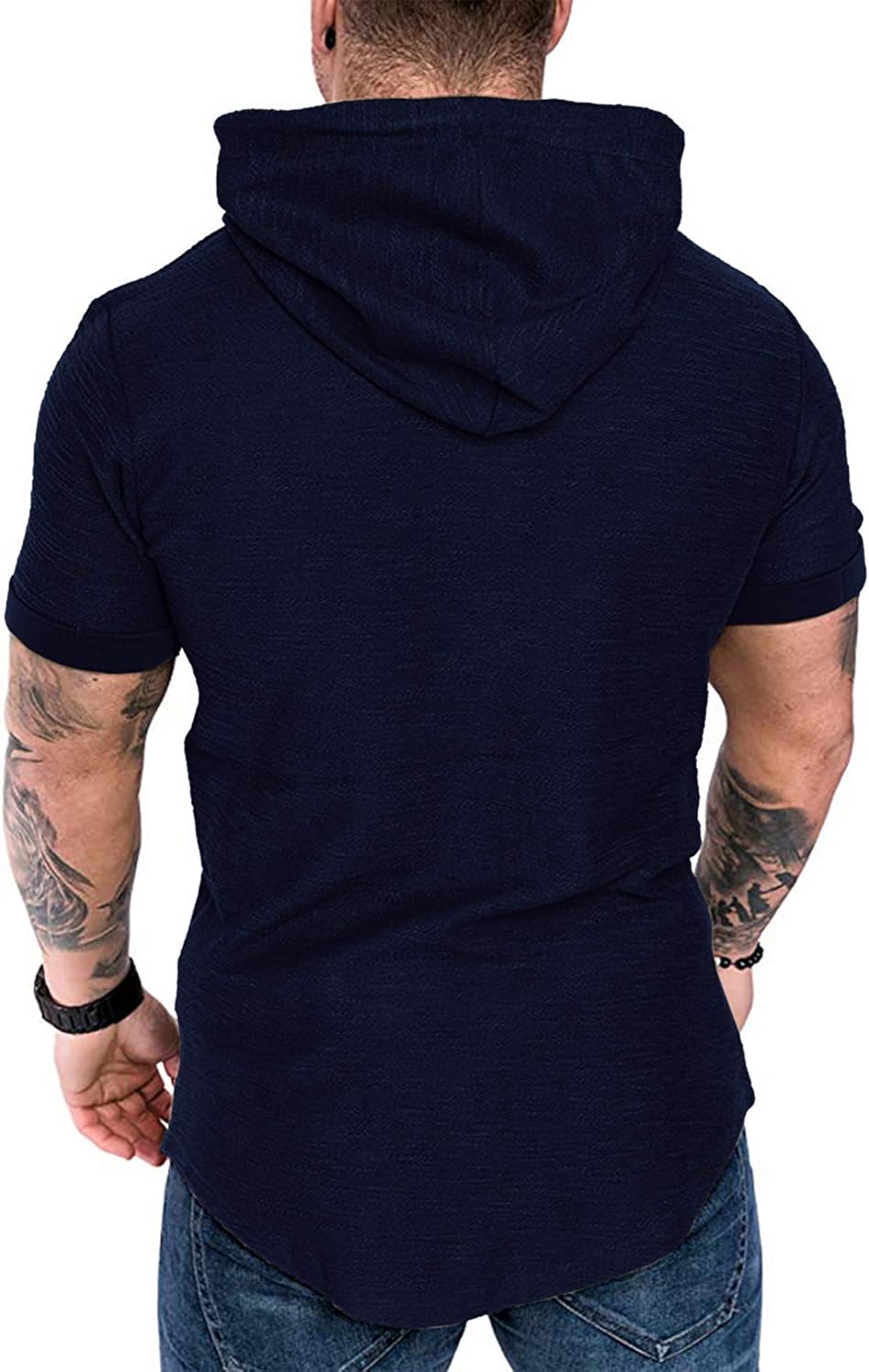 Lexiart Mens Fashion Athletic Hoodies Sport Sweatshirt Solid Color Fleece Pullover