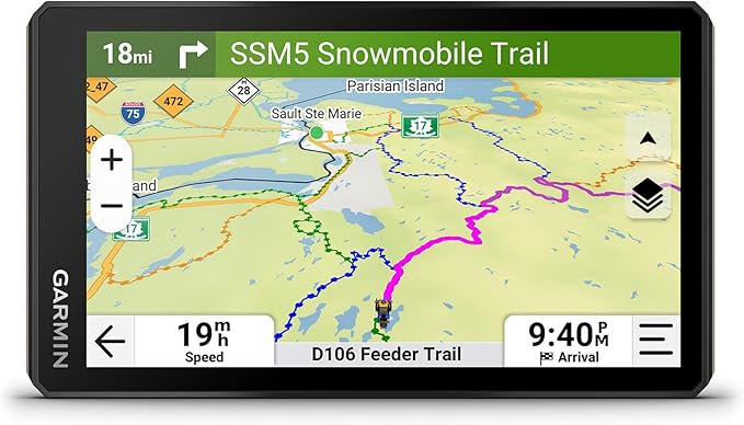 Garmin Tread® 2, Powersport Navigator, 6" Glove-Friendly Display, Built for Extreme Weather, Preloaded Mapping, Snowmobile Trails for U.S. and Canada