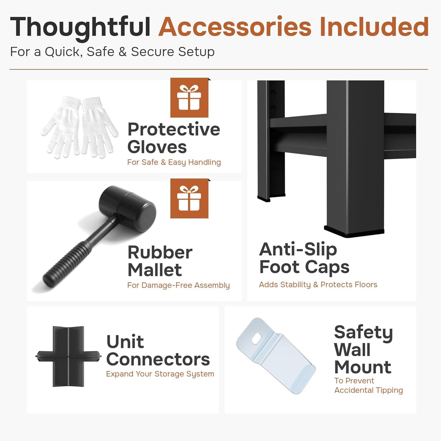 40" W Metal Garage Shelving Unit 3500LBS Metal Storage Shelves 5 Tier Adjustable Shelving Unit Garage Shelves for Kitchen Warehouse Pantry Basement, 71.2" H x 40" W x 17.7" D, Black