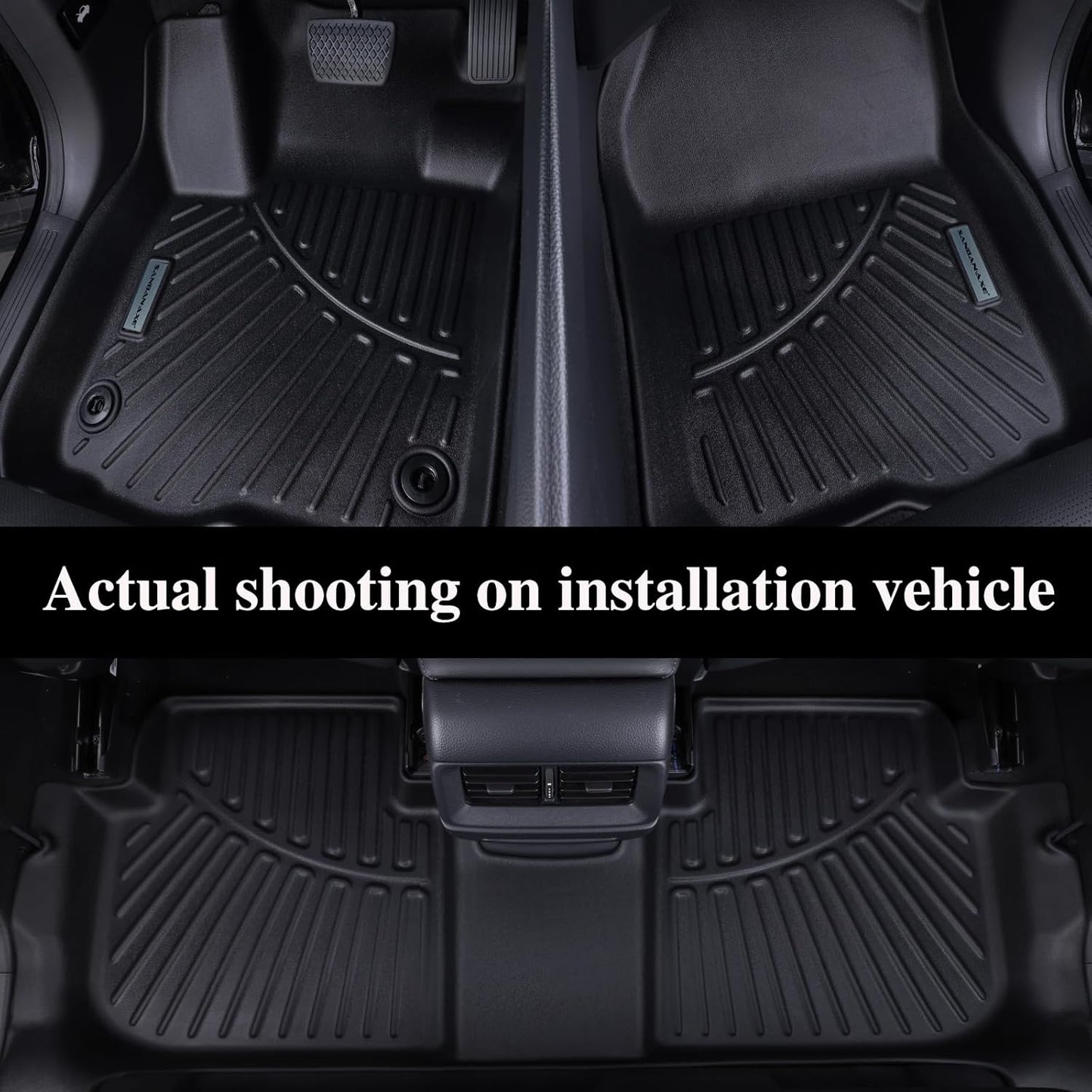 Floor Mats & Trunk Mat for Chevrolet Tahoe 2015-2020 Row Bucket Seat(7 Seats Version) &GMC Yukon（Not Fit XL,TPE All Weather Protection Car Floor Liners for Chevy Tahoe