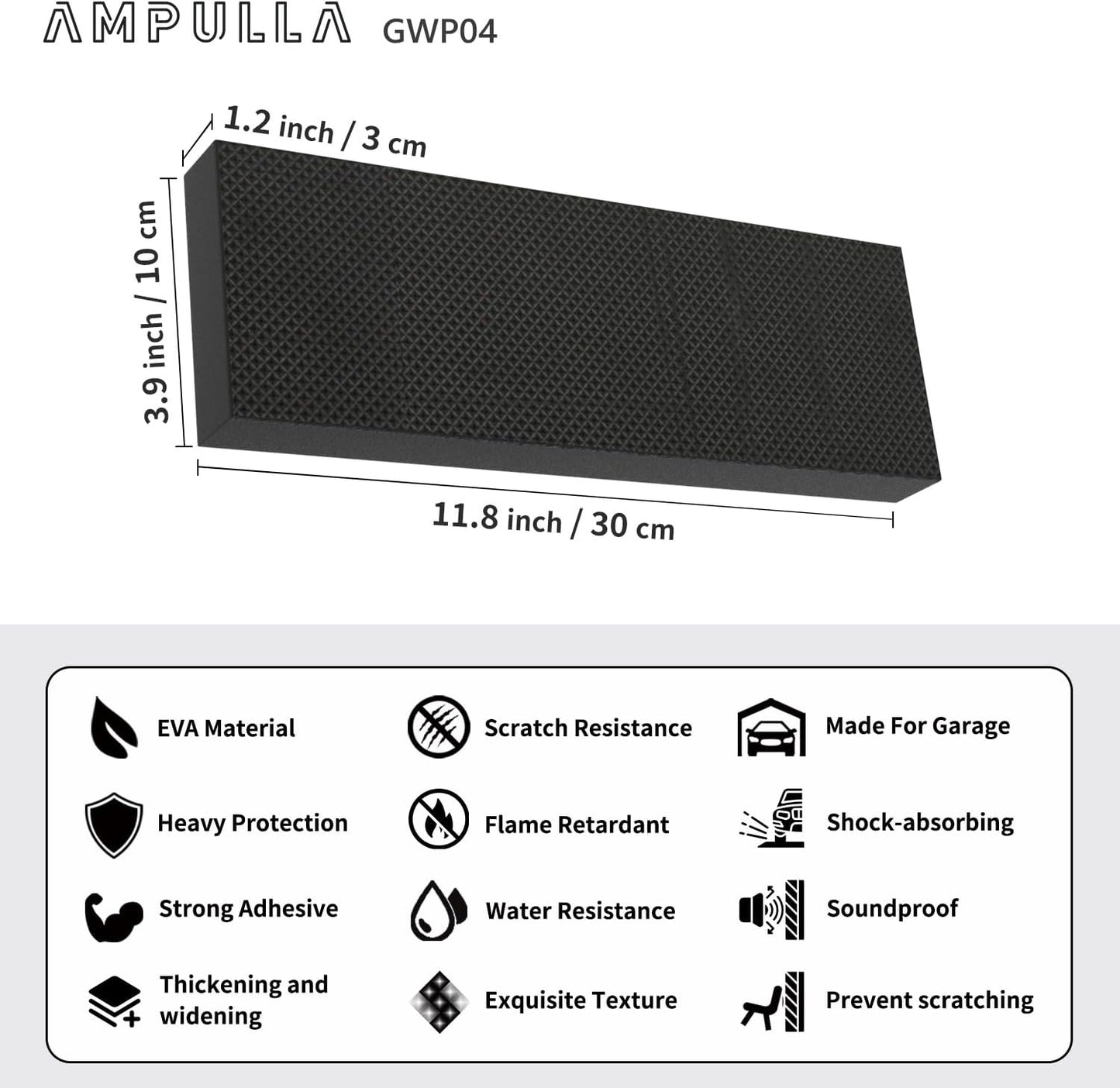 GWP04 Garage Wall Protector Car Door Protectors Bundle (Black & White & Wood Grain 20-Pack)