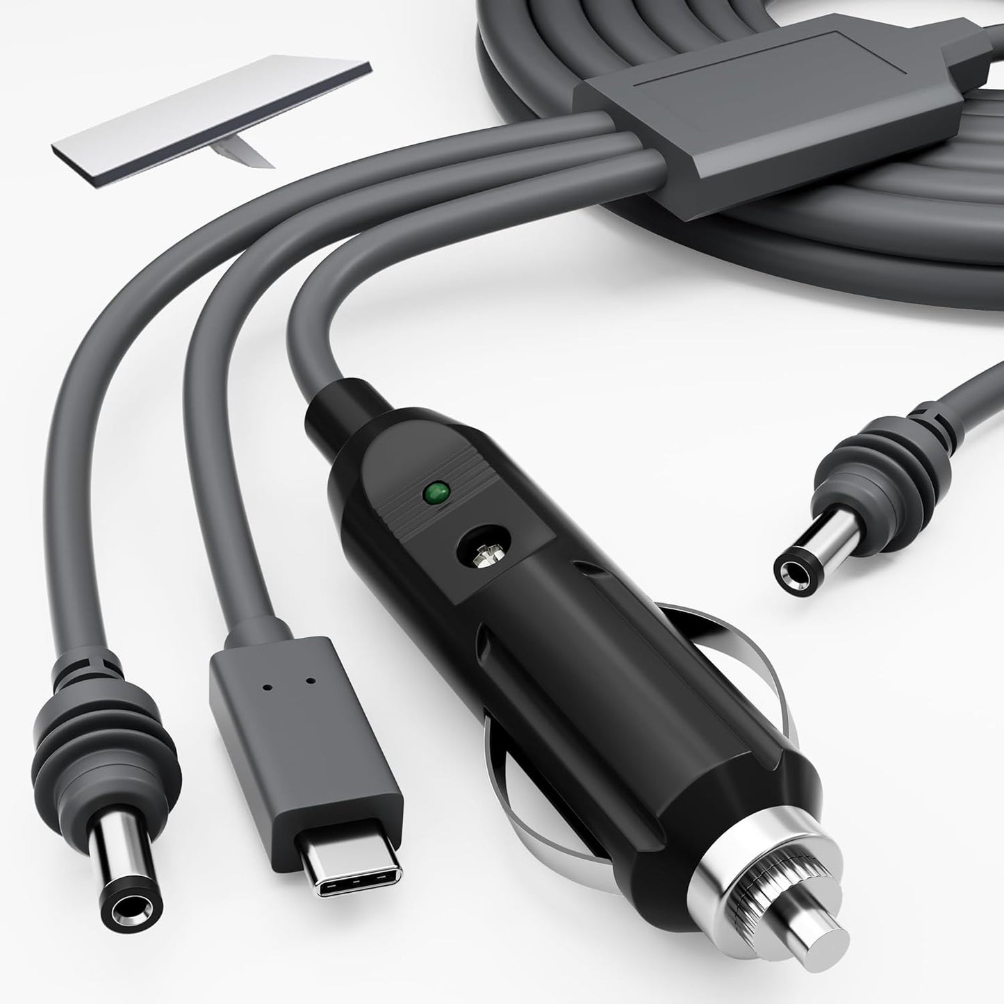 Starlink Mini Power Cable 3-in-1 33FT/10M USB-C to DC 12-24V Car Power Cord, 100W Waterproof Cigarette Lighter Plug DC Male Input Charging Extension Cable for Starlink Mini